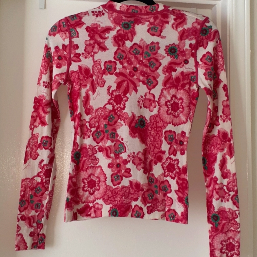 Women's Fuchsia/Emerald Multi Pattern Burberry Ca… - image 2